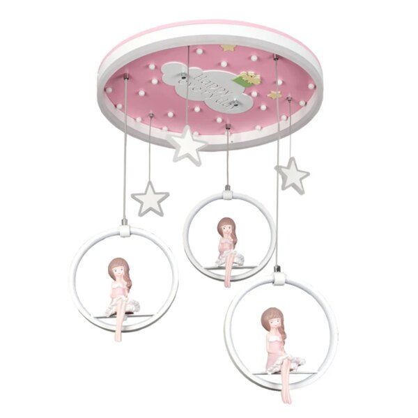 Plafonnier led pour chambre d'enfant fille, éclairage d'intérieur