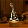 Lampe LED 3D en Acrylique, Romantique, Amour, Maison, Veilleuse pour Enfant, Table, Décor de Fête d'Anniversaire