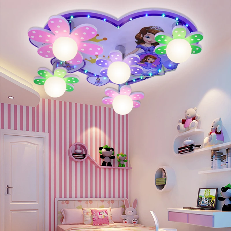 Plafonnier chambre veilleuse enfant — plafonnier chambre fillette , éclairage d'intérieur - Sophia | belleveilleuse.fr