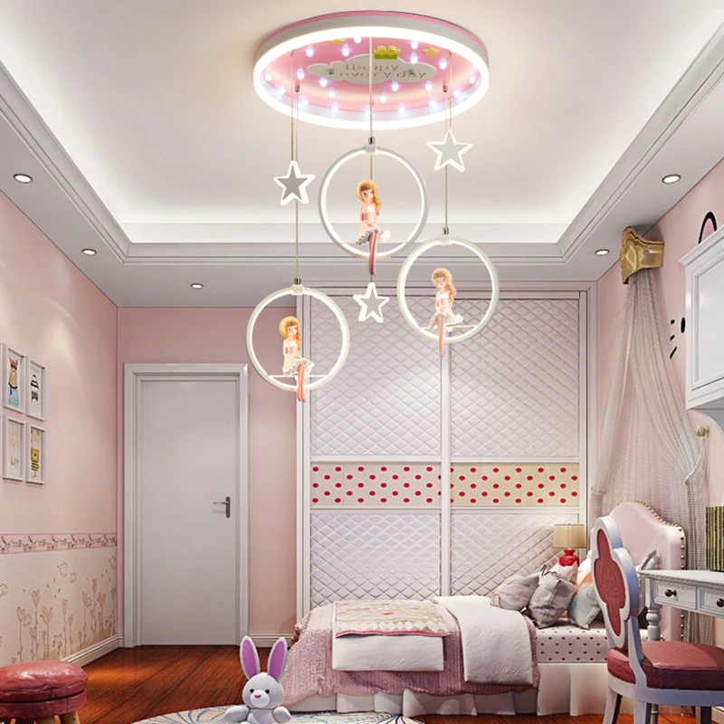 Plafonnier chambre veilleuse enfant — plafonnier chambre led de décoration nordique pour chambre de fille | belleveilleuse.fr