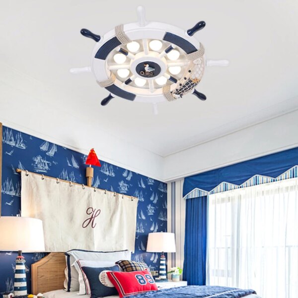 plafonnier chambre led intelligent avec gouvernail de mer méditerranéenne