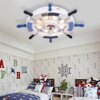 plafonnier chambre led intelligent avec gouvernail de mer méditerranéenne