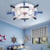 plafonnier chambre led intelligent avec gouvernail de mer méditerranéenne