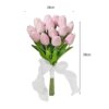 Lampe LED en forme de tulipe, fleurs artificielles, luminaire décoratif d'intérieur