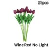 Lampe LED en forme de tulipe, fleurs artificielles, luminaire décoratif d'intérieur