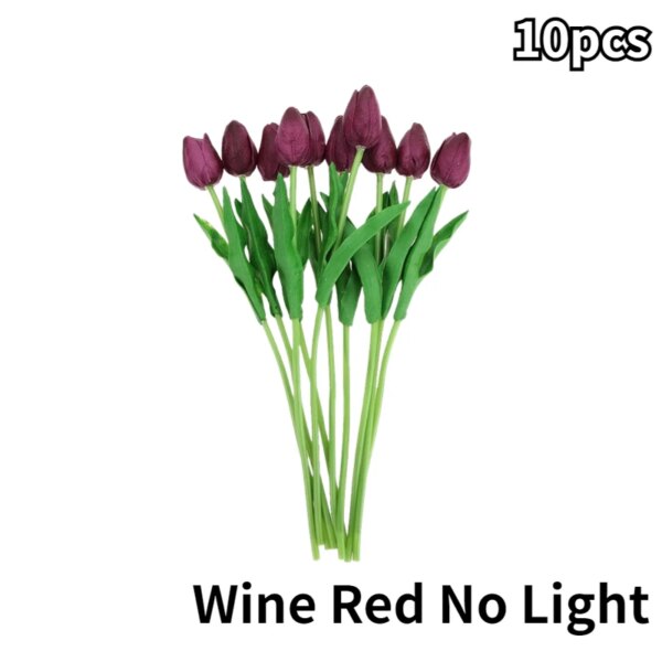 Lampe LED en forme de tulipe, fleurs artificielles, luminaire décoratif d'intérieur