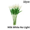 Lampe LED en forme de tulipe, fleurs artificielles, luminaire décoratif d'intérieur