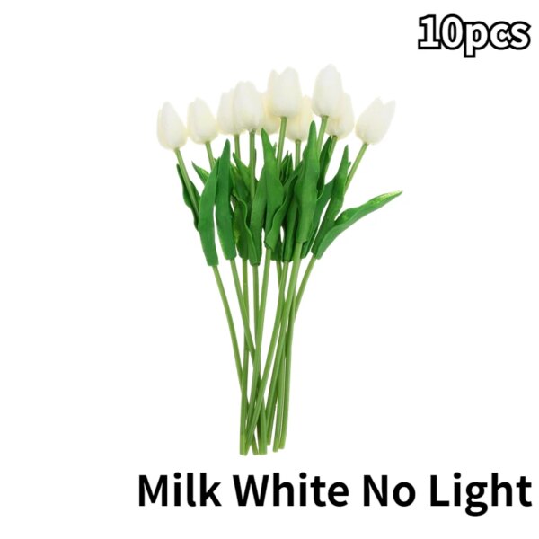 Lampe LED en forme de tulipe, fleurs artificielles, luminaire décoratif d'intérieur