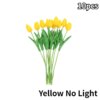 Lampe LED en forme de tulipe, fleurs artificielles, luminaire décoratif d'intérieur