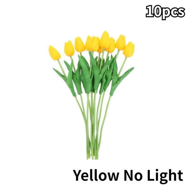 Lampe LED en forme de tulipe, fleurs artificielles, luminaire décoratif d'intérieur