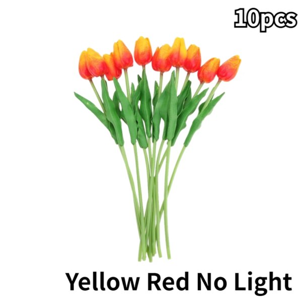 10502-f78589.jpg Lampe LED en forme de tulipe, fleurs artificielles, luminaire décoratif d'intérieur