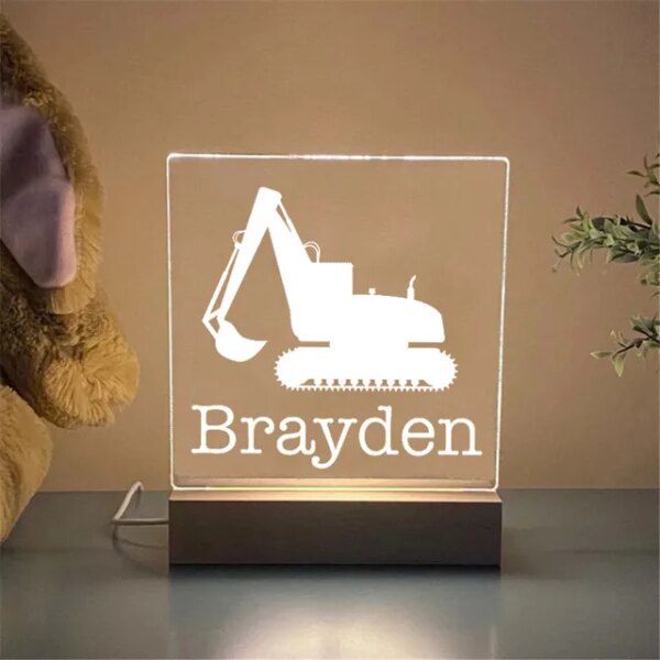 Lampe 3d LED USB personnalisée en forme d'étoiles et de papillons