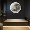 Applique murale Led en forme de lune, décoration de fond