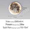 Applique murale Led en forme de lune, décoration de fond