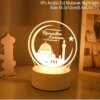 veilleuse coran lune EID Mubarak du Ramadan, décoration pour foyer