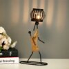 chandelier bougie en métal nordique Sculpture de personnage abstrait