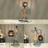chandelier bougie en métal nordique Sculpture de personnage abstrait