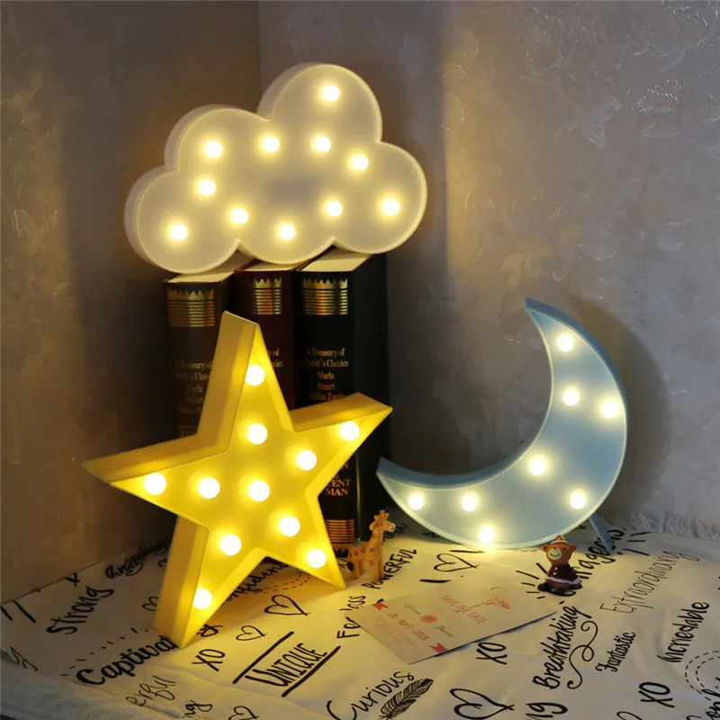1111-2ded07.jpg veilleuse nuage LED 3D ou d'étoile, design mignon