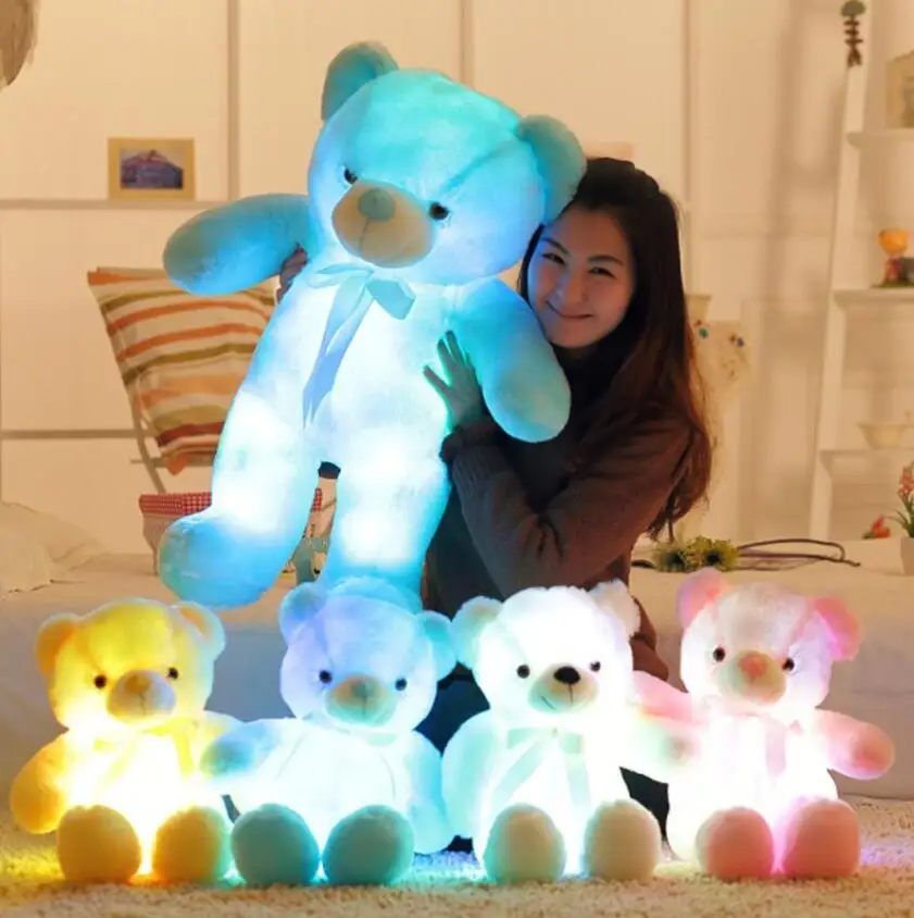 Peluche noël veilleuse bébé — Peluche veilleuse à LED de noël pour enfants, 50cm | belleveilleuse.fr