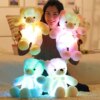 Peluche veilleuse à LED de noël pour enfants, 50cm