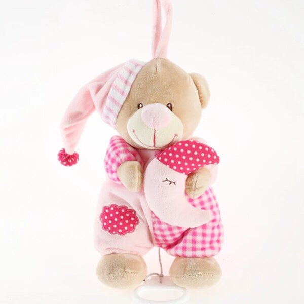 veilleuse bébé ours — peluche veilleuse Ours de 25cm Kawaii, lampe de couchage confortable