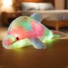 peluche veilleuse Poupée en dauphin scintillante 30/45cm, oreiller lumineux coloré LED