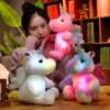 11382-15c87e.jpg licorne veilleuse peluche et ange lumineux coloré, 25cm, Kawaii, oreiller lumineux