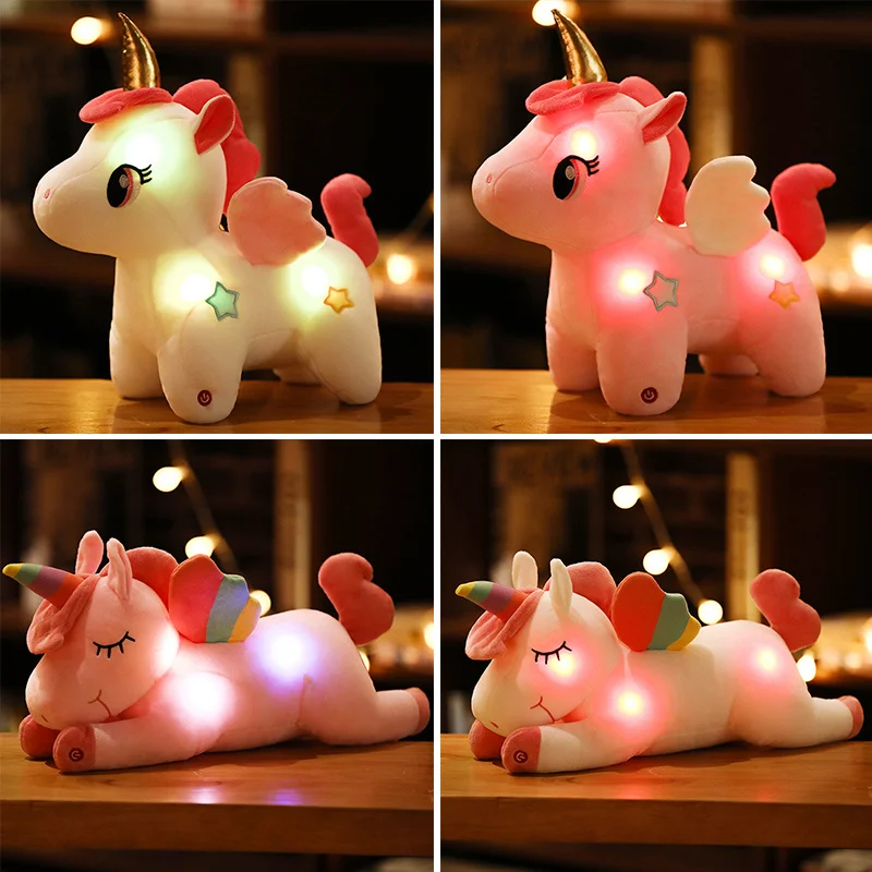 Peluche licorne veilleuse bébé — Peluche licorne lumineuse pour enfants, jouet mignon | belleveilleuse.fr