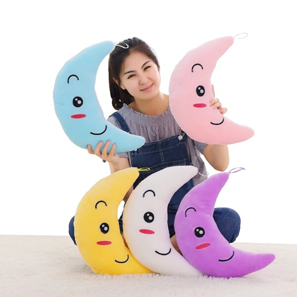 peluche veilleuse Oreiller en lune clignotante Led coloré, jouets, coussin léger de sommeil