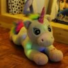Peluche licorne lumineuse de 45cm pour enfants, nouvel arrivage, jouet en peluche