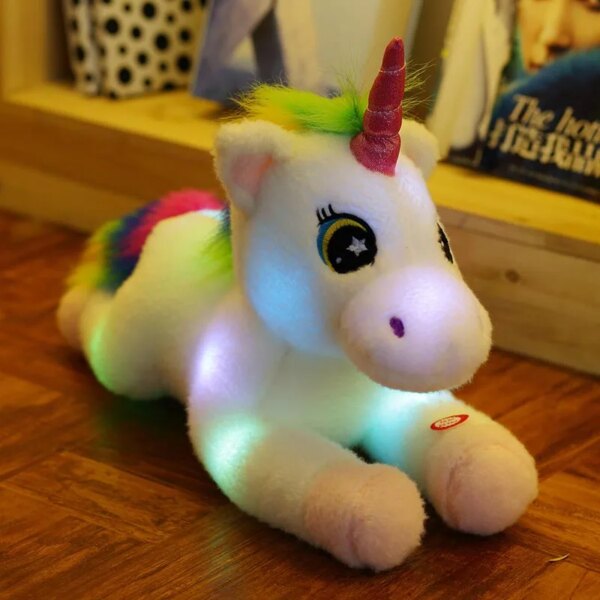 Peluche licorne lumineuse de 45cm pour enfants, nouvel arrivage, jouet en peluche