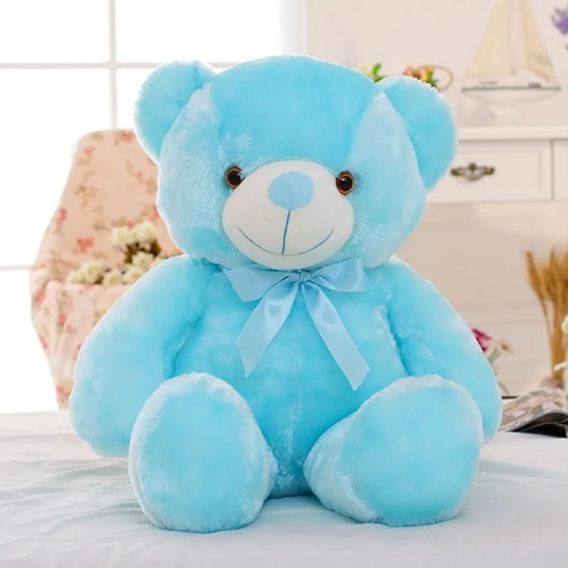 Peluche ours veilleuse bébé — peluche veilleuse Ours coloré pour enfants, 1 pièce de 50cm, jouet créatif lumineux LED | belleveilleuse.fr