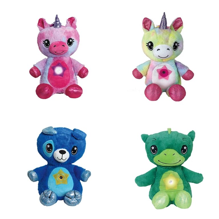 Veilleuse Projecteur d'étoiles en peluche pour la nuit, cadeau de fête d'anniversaire pour enfants