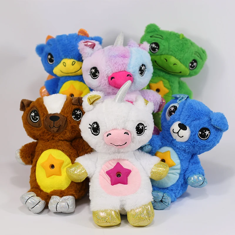 Peluche licorne veilleuse bébé — peluche licorne Projecteur lumineux pour enfants, jouet Animal en peluche coloré | belleveilleuse.fr