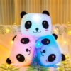 peluche lumineuse Panda illuminé 35x30cm, petit coussin de siège lumineux en Peluche