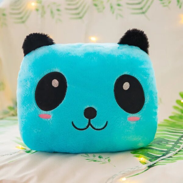 peluche lumineuse Panda illuminé 35x30cm, petit coussin de siège lumineux en Peluche