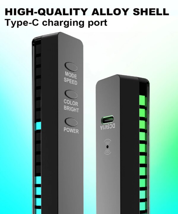 lumière d'ambiance colorée RGB, contrôle du son, lumière de couleur