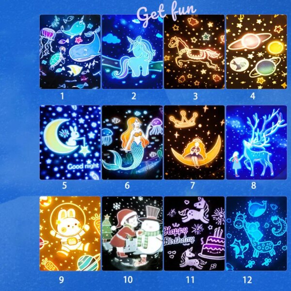 Veilleuse projection d'étoiles