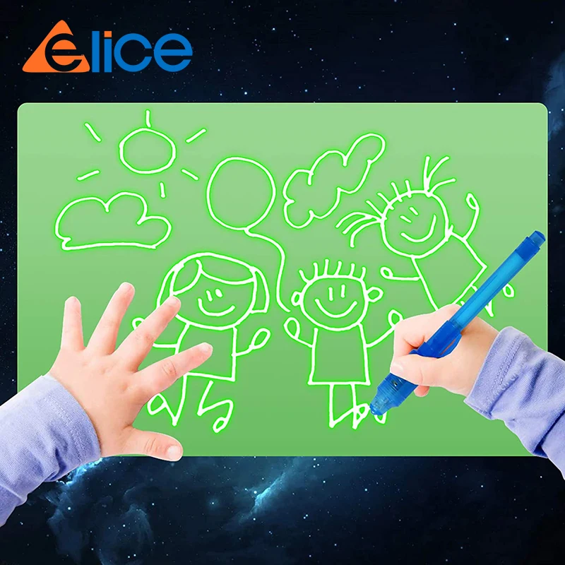Panneau notes veilleuse enfant — panneau de notes en veilleuse créative led avec stylo pour enfants, amusant | belleveilleuse.fr