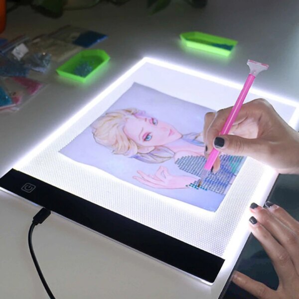 12228-03f803.jpg panneau de notes en veilleuse créative led avec stylo, éclairage pour tablette de dessin