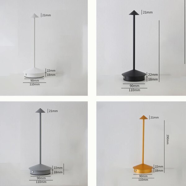 Lampe de chevet moderne et Simple, Rechargeable, style nordique