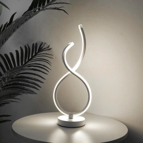 Lampe LED en spirale au design moderne, luminaire décoratif d'intérieur