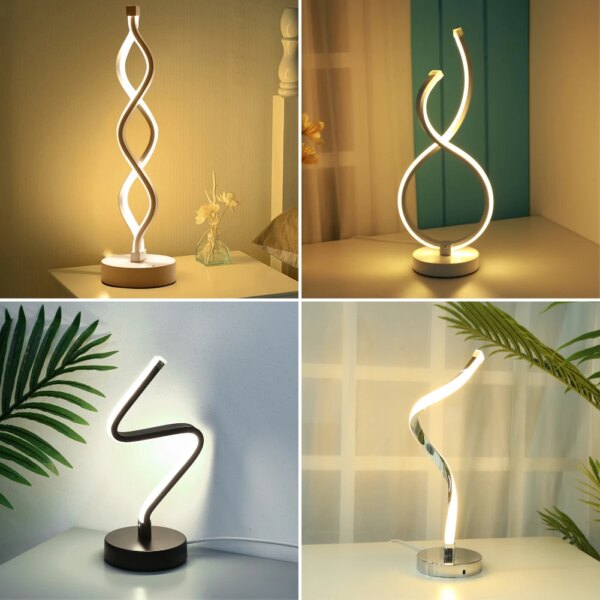 12515-0f2de1.jpg Lampe de Table Led en acrylique et métal, design nordique moderne