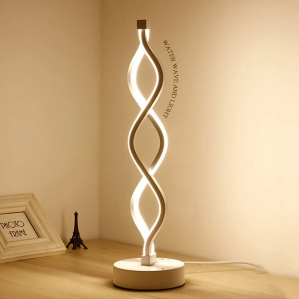 Lampe de Table Led en acrylique et métal, design nordique moderne