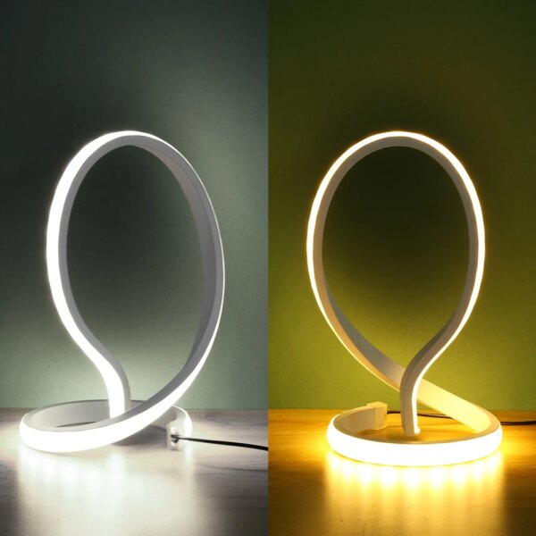 Lampe de Table Led en acrylique et métal, design nordique moderne
