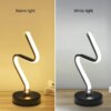Lampe de Table Led en acrylique et métal, design nordique moderne