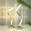 Lampe de Table Led en acrylique et métal, design nordique moderne