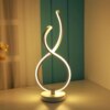 Lampe LED en spirale au design moderne, luminaire décoratif d'intérieur