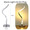 Lampe de Table Led en acrylique et métal, design nordique moderne