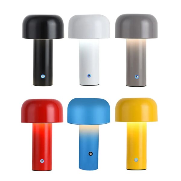 Lampe de Table en forme de champignon de styliste italien